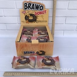 Кекс Brawo Donut з карамельною начинкою 24 шт