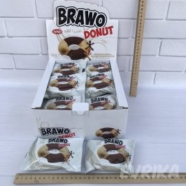 Кекс Brawo Donut мармуровий з какао-начинкою 24 шт