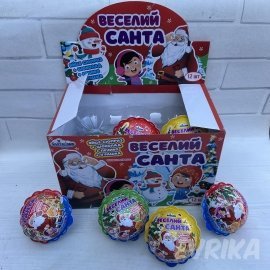 Шар Сюрприз Веселий Санта 12 шт