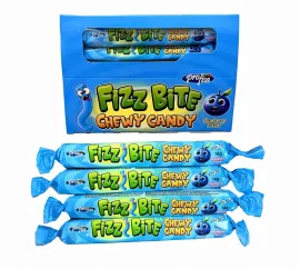 Жевательная Конфета Тягучка Fizz Bite Ягоды 30 шт
