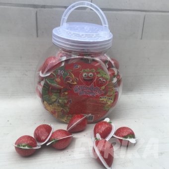 Жевательная Резинка с желе Strawberry Shape 50 шт