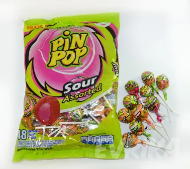 Леденец Pin Pop Sour Пакет 48 шт