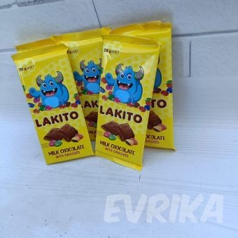 Шоколадка с Драже Lakito 100 гр 18 шт