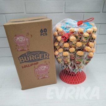 Желейна Цукерка Burger Стійка 60 шт