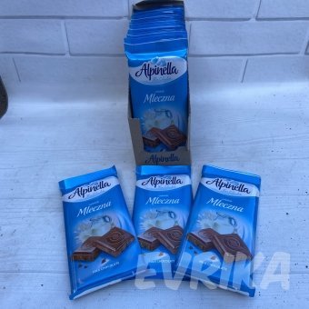 Шоколадка Alpinella Молоко 100 гр 21 шт