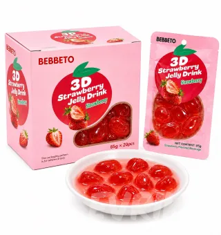Жидкое Желе 3D Клубника 85 гр 20 шт