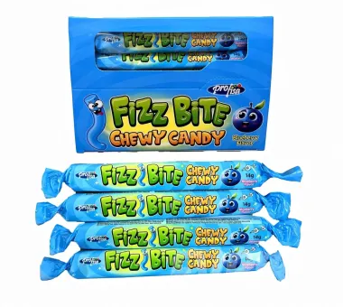Жевательная Конфета Тягучка Fizz Bite Ягоды 30 шт