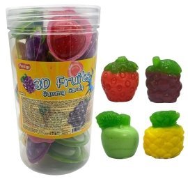 Желейна Цукерка с желе 3-D Fruits Gummy 30 шт