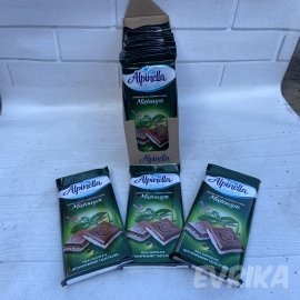Шоколадка Alpinella Мята 100 гр 21 шт