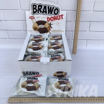 Кекс Brawo Donut мраморный с какао-начинкой 24 шт