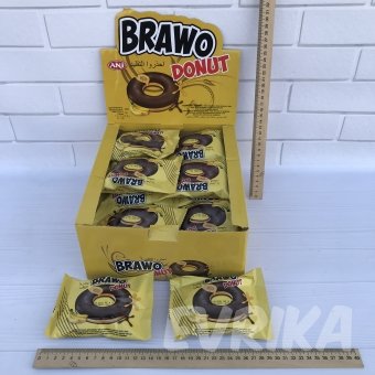 Кекс Brawo Donut с банановой начинкой 24 шт