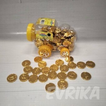 Шоколадные Монеты Машинка 100 шт